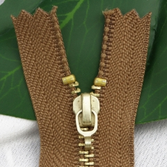 # 3 brass workcode zipper hook head closing zipper sheet metal khaki pocket jacket shoe zipper