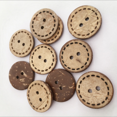 2021 new style 2 holes and 4 holes shank Coconut buttons for shirt and coat resin button