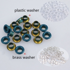 Garment accessories Custom eyelet Metal brass Eyelets Grommets with Eyelets Machine for Bags Belt shoes Swimsuits