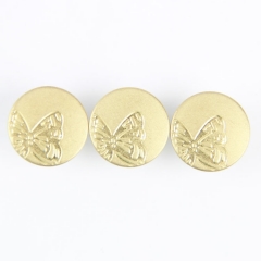 Manufacturer Custom Butterfly Shank Button 17mm Jeans Button for Garment