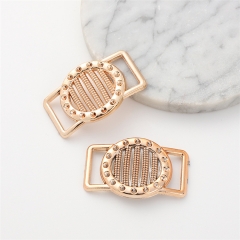 wholesale Fashion design rose gold finish buckle for bag /shoes/garment accessories