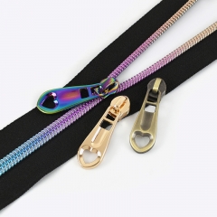 3# 5# Custom Nylon Zips Heart Zipper Puller Sliders for Clothing Repair Kits Zip Head Jacket Bag Accessories