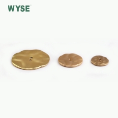 Irregular shape two hole alloy button