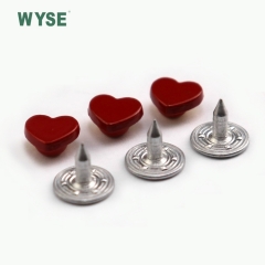 Alloy design heart shape rivets