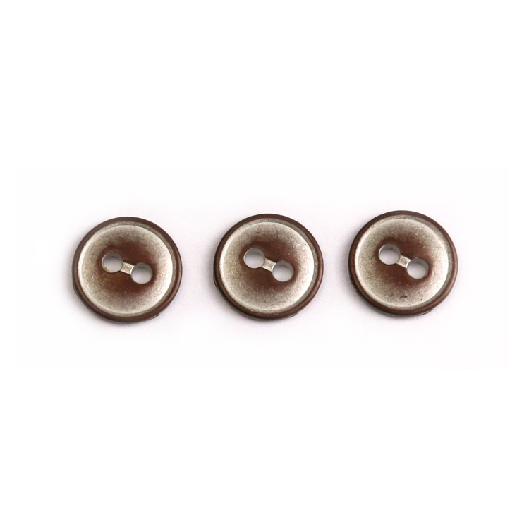 Fancy custom copper tin alloy two holes sewing button