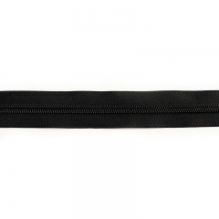 Black nylon waterproof zipper