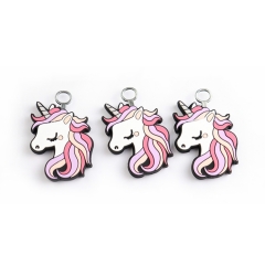 colorful cute animal pendant for garment accessories