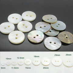 Natural shell buttons can be spray painted shirt sweater suit coat buttons white butterfly shell buttons double white face flat custom natural shell buttons