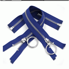 High quality copper open metal zipper garment jacket jacket lapel open end zipper garment custom metal zipper