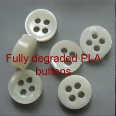 PLA Compostable biodegradable clothing tag, grain hook accessory PLA environmental protection button