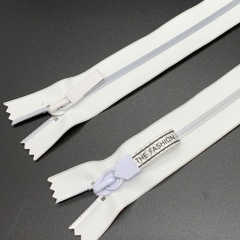 No.3 No.5 nylon waterproof zipper special protective suit white nylon waterproof code in stock