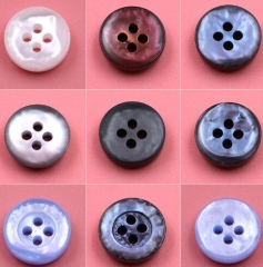 High Quality Round 4 Holes Eco-friendly Resin Pearl Imitation Button For Shirt Clothes