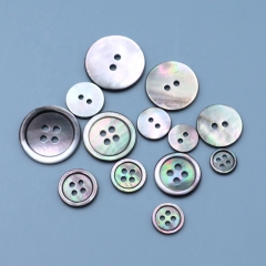 High Quality 2 4 Holes Round Black Mother Of Pearl Shell Button