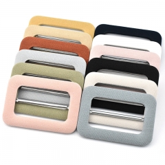 China Manufacturer Decorative Fabric Covered Belt Buckle for Women Garment Accessories
