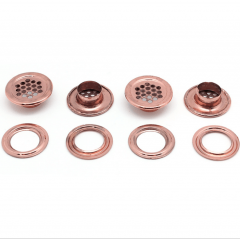 Fancy Garment accessories Custom Metal brass Eyelets blouse Grommets with Eyelets Machine for Bags Belt dress Swimsuits