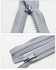 Suppliers Wholesale Customized 5#8#Plastic zipper Open End Resin Teeth Zipper for Garment clothing