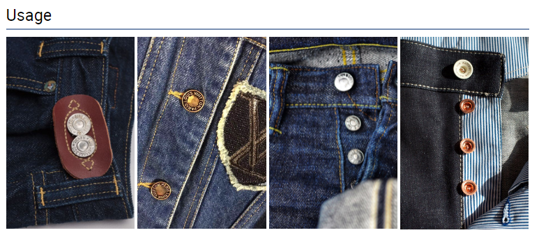 Metal shaking head QQ son men's and women's wear children's wear buttons denim jacket and overalls jeans buttons