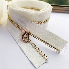 Customized #5#8 Normal metal zipper two way open-end zipper high-quality color zipper for clothing manufacturing
