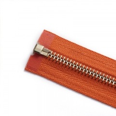 Custom #3#5 metal zipper Y teeth open-end metal zipper high- quality metal zipper for garment luggage