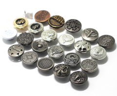 Customize coat jeans buttons pin metal logo button gold plated irregular shape shank jeans buttons and rivets for Denim Jeans