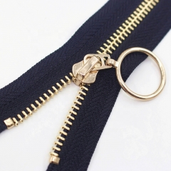 Factory Cheap Custom 3# 4# 5# 8# 10# Brass Separating Zipper Metal Zip Cierre for Hoodies/Jeans/Jackets/Handbag Garment Zipper