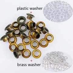 WYSE Factory Custom Garment eyelet Metal brass Eyelets Grommets with Eyelets Machine for Bags Belt shoes Swimsuits