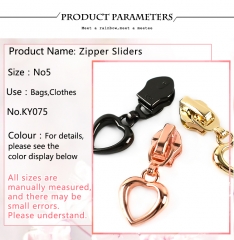 5# Zipper Sliders For Nylon Zippers Jackset Clothes Repair Kit Zips Head Pulls DIY Bag Sewing Accessories