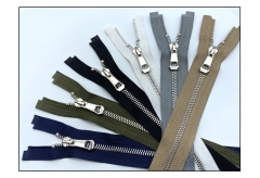 35/45/55/65/75/85cm 5# Colorful High Quality Open-end Auto Lock Gold Metal Zipper DIY Handcraft For Clothing Bags Garment Shoes