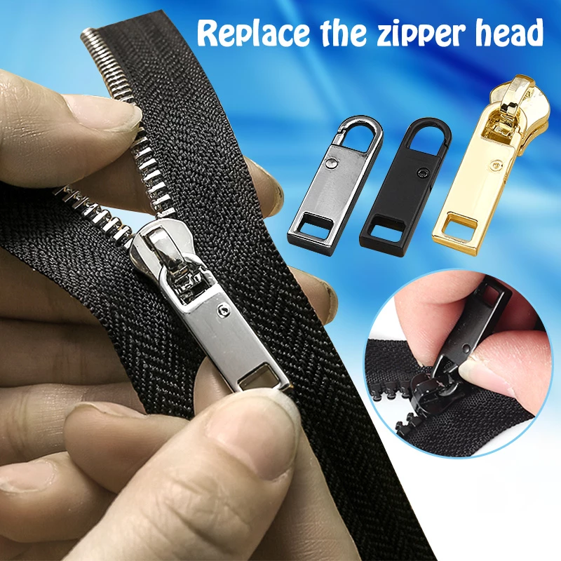 Metal zipper repair kits Zippers lightning zippers puller Zipper Slider DIY Sewing Craft sewing Kits Metal Zip