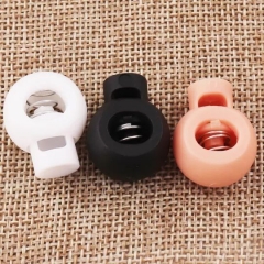 plastic Black/White/Pink cord stopper mask fastener ear clips ear guard masks Cord Lock Toggles Stopper