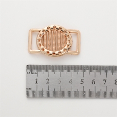 wholesale Fashion design rose gold finish buckle for bag /shoes/garment accessories