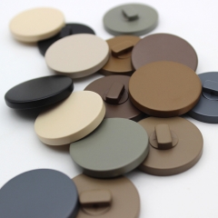 Resin Shank Button Flat High-foot Spray Paint Buttons for Coat Double-sided Diy Accessories Decorative