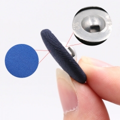 ashion decorative customized wholesale round various Clothes buttonsovered brass shank button for coat