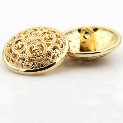 Round Vintage Metal Flower Pattern Buttons For Clothing Sewing Knitting Supplies DIY Decorative Garment Coat Buttons
