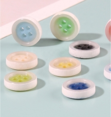 New wholesale custom urea button round 11MM candy color high temperature resistant Eco-friendy for shirts cardigan sweaters