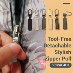 Custom Replacement Tool-Free Detachable Stylish Zipper Pull Tabs Zipper Slider Pulls Fix Zippers Repair Kit