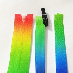 WYSE Custom 3# Open end 20-70 cm colorful nylon zipper, Printed Nylon Zippers DIY tailoring,sewing craft Garment