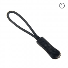 WYSE Wholesale Fancy Rubber Design Custom Logo Black Zipper Puller For Garment Clothing Bag Backpack