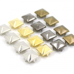 WYSE 4 Claw Rivets Square/Round Metal Spike Studs Pyramid Rivets For Garment Accessories