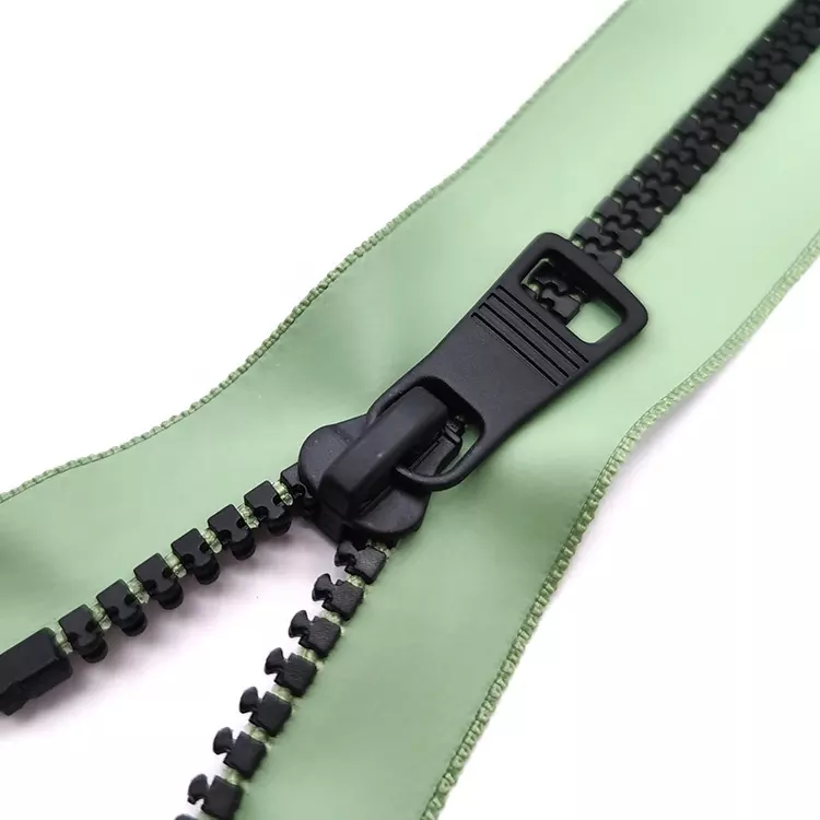 WYSE Waterproof Jacket Zipper #5 Vision Open End Resin Plastic Zipper Bag Garment Autolock Custom Wholesale Zipper