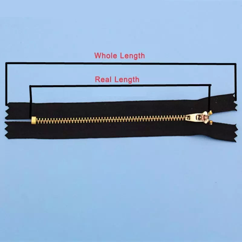 WYSE 3# 8cm 10cm 11cm 12cm 13cm 15cm 18cm Auto Lock Black DIY Zip Sewing Metal Zippers For Sewing Jeans Footwear Denim Skirt