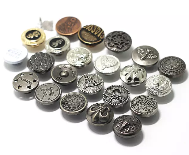 WYSE Custom Buttons coat jeans buttons adjustable pin metal logo sewing free jeans buttons and rivets for Denim Jeans
