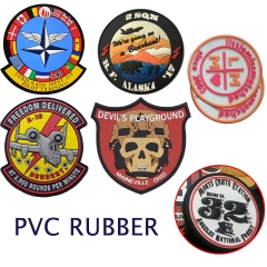WYSE Custom Design Patches Embroidery Iron on Brand Name Military Woven Printed Badges Hook and Loop PVC Patch for Clothing