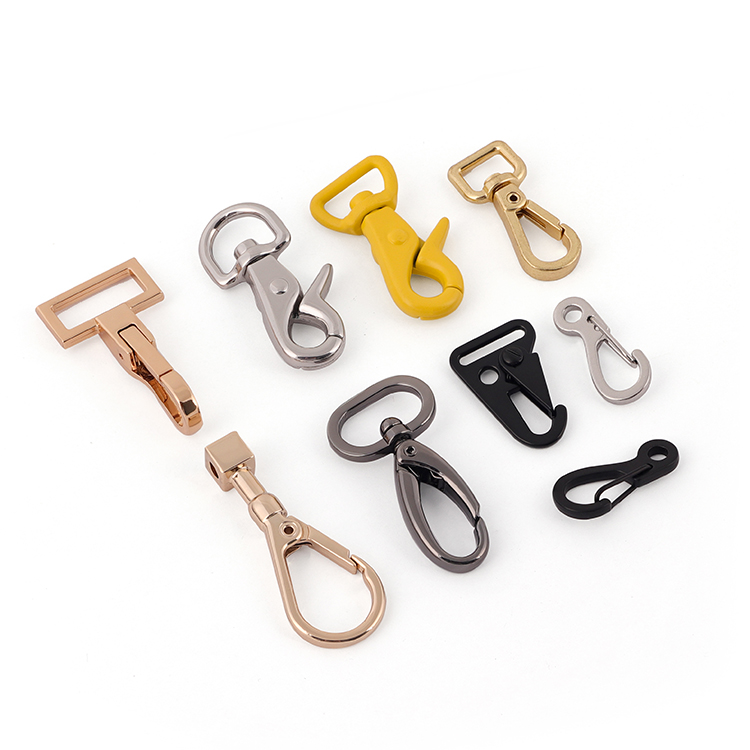 WYSE Custom Handbag Accessories Metal Spring Snap Hook Lanyard Hook Metal Swivel Snap Hook Buckle For Bags
