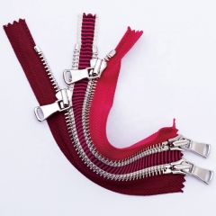2022 NEW Double-Ways Zipper Customize Zip Head Woven Tape Brass Metal Zipper For Garments Coats