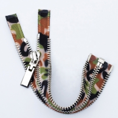 2022 NEW Double-Ways Zipper Customize Zip Head Woven Tape Brass Metal Zipper For Garments Coats