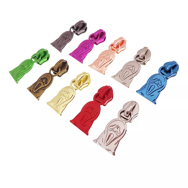 WYSE Zipper Slider Rainbow Decorative Metal Personalized Zipper Puller Custom Shape Zipper Pulls Sliders