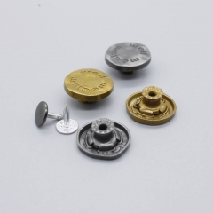 Customized Metal Zinc Buttons Design Metal Jeans Button Fashion Style button For Jeans
