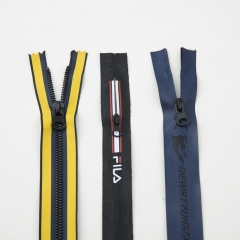 WYSE Fashion Custom Printing Logo Multi-use Waterproof Zippers And Gastight Zippers For Water Sports Garment Or Handbags
