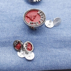 WYSE Alloy Jeans Buttons Customized Enamel Metal Zinc Buttons Design Metal Jeans Button Fashion Style button For Jeans